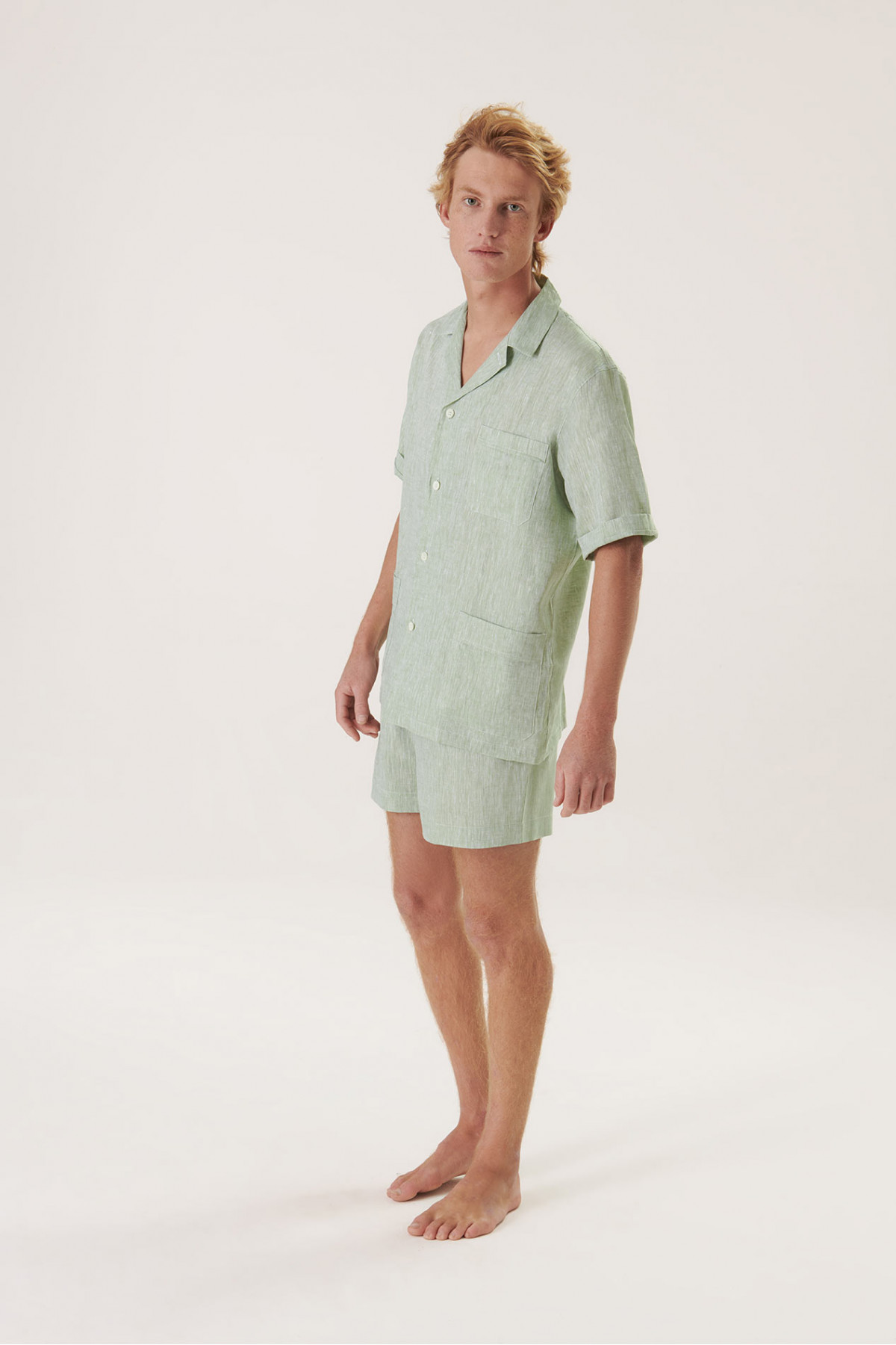 Pure Linen Short Pajama Set